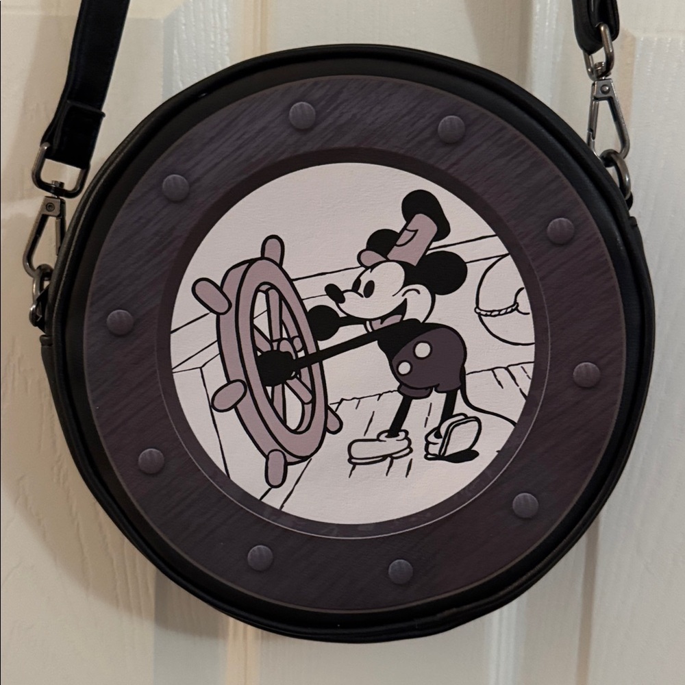Loungefly Steamboat Willie crossbody purse. Used Once! EUC!